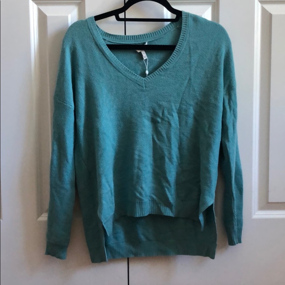 Joie teal v-neck sweater